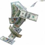 Falling Bunch of Money